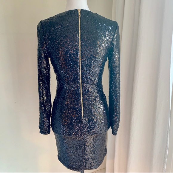 NEW - CHARLOTTE RUSSE Sequence Dress | Black | XS - Picture 5 of 8